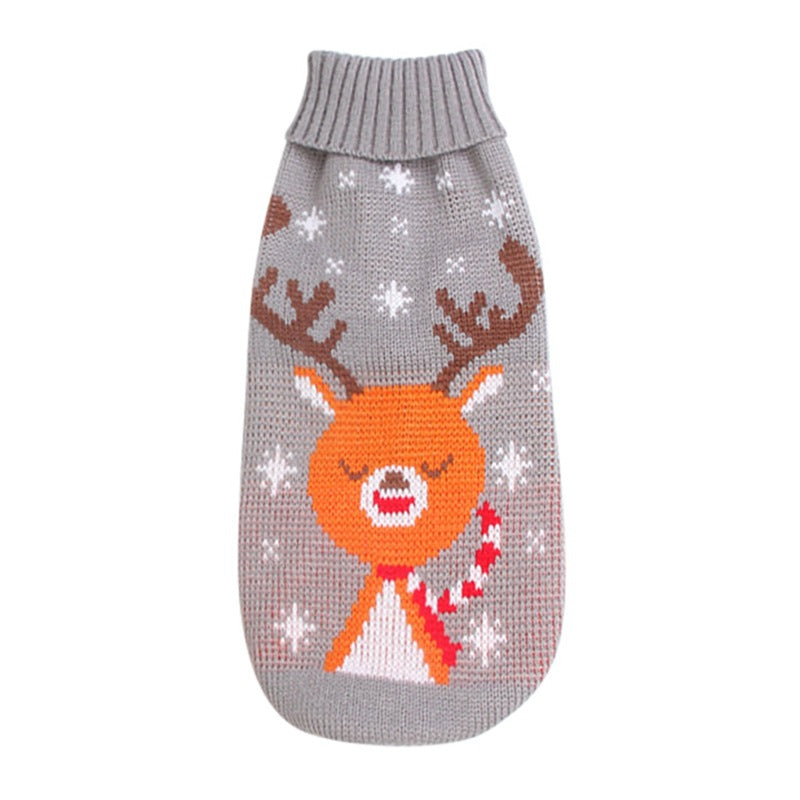 Pet Cat Dog reindeer maple leaves snowflakes holiday ugly christmas sweater