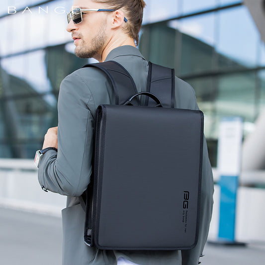 BANGE New Men Business Computer College Waterproof Backpack