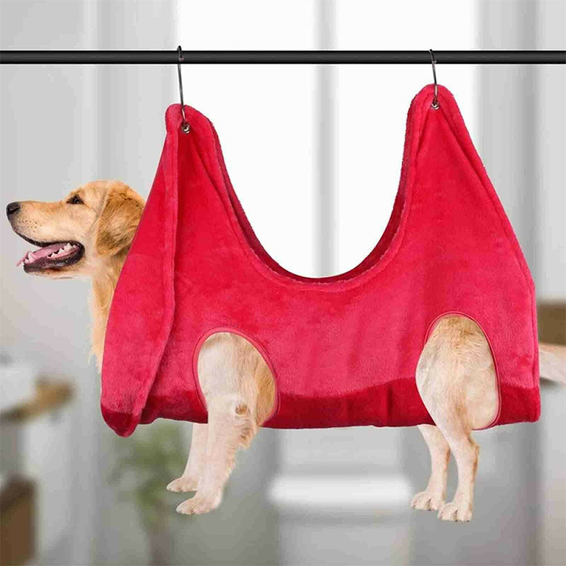 Pet Dog Cat Grooming Trimming Hammock Harness Restraint Helper Bag