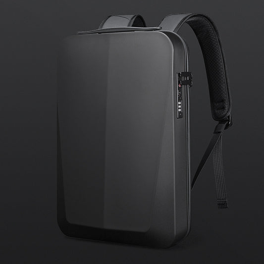 New Men Hard Shell Waterproof USB Backpack