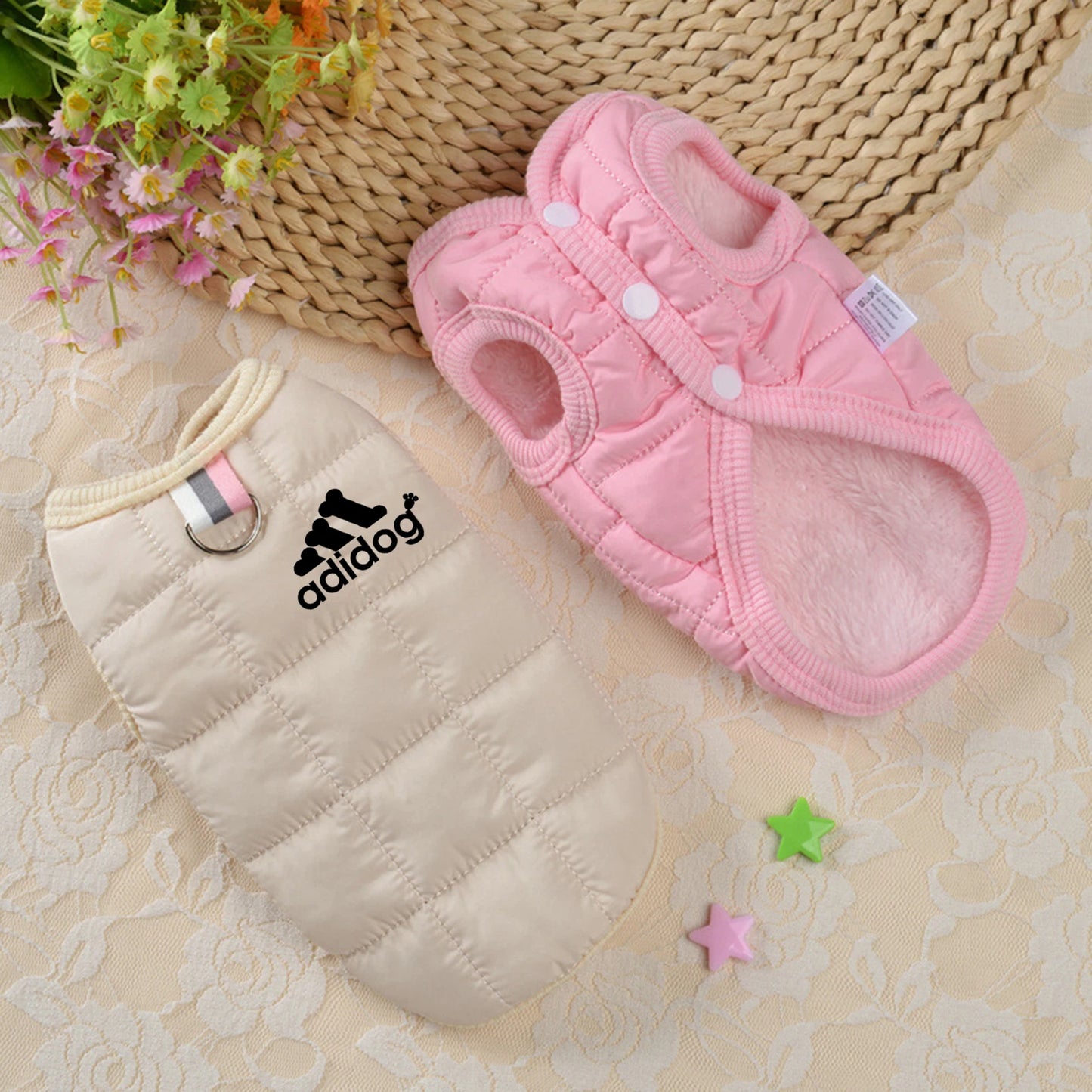 Pet clothing winter cotton-padded jacket vest multi-color waterproof