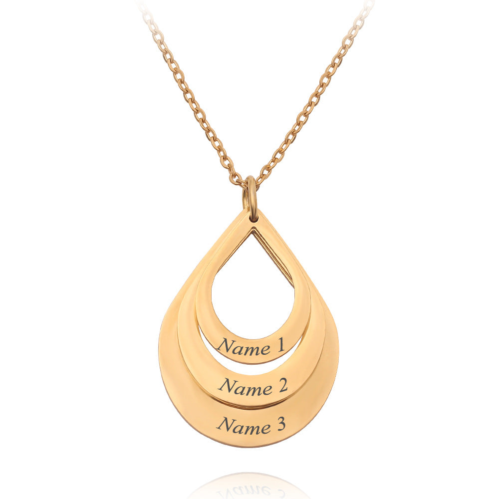 Custom Stainless Steel Name Necklace with 3 Colors