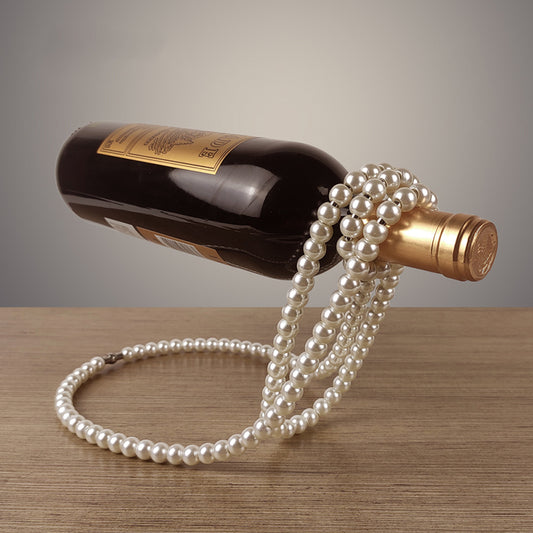Pearl Necklace Stainless Steel Wine Champagne Rack