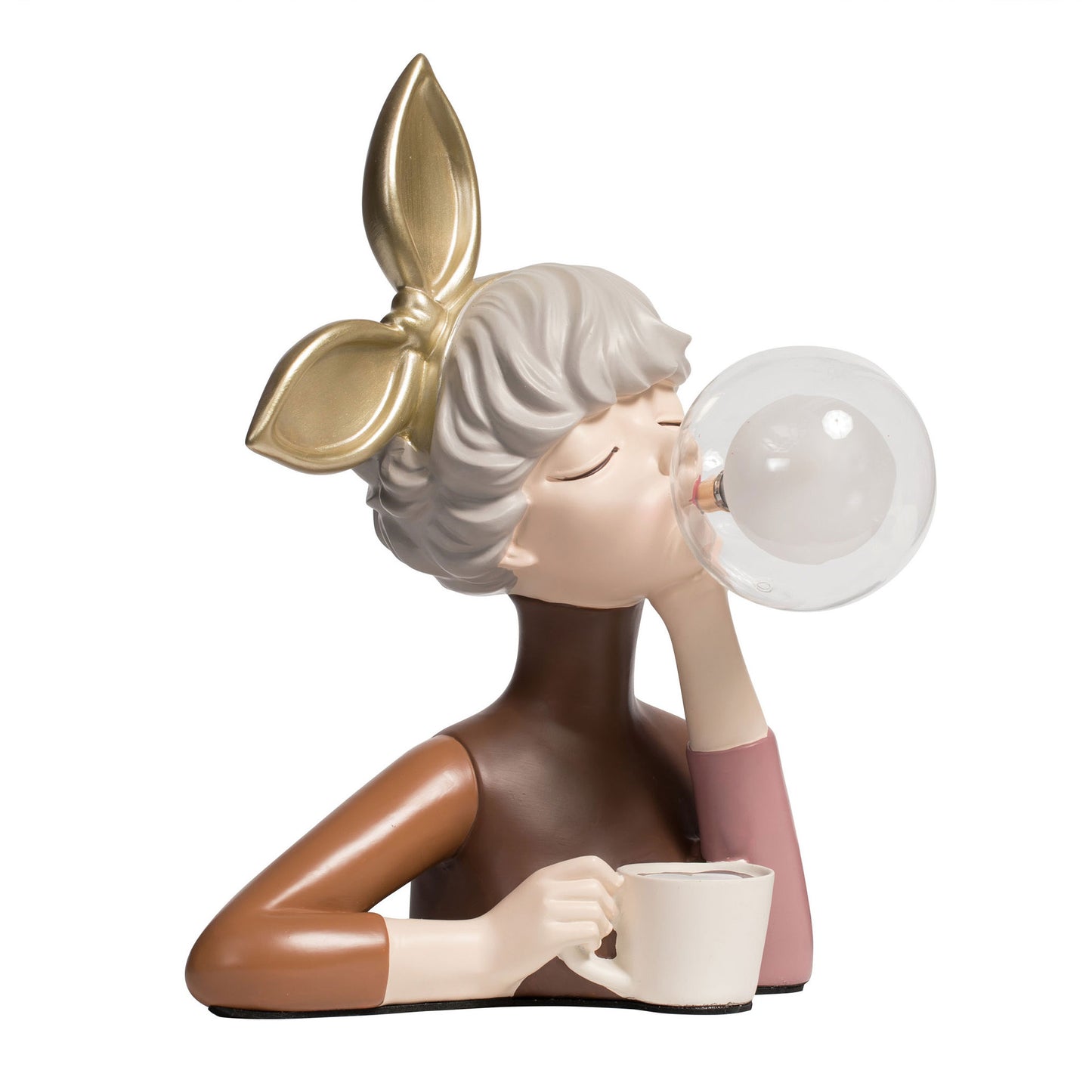 Blowing Bubble Gum Girl Lamp