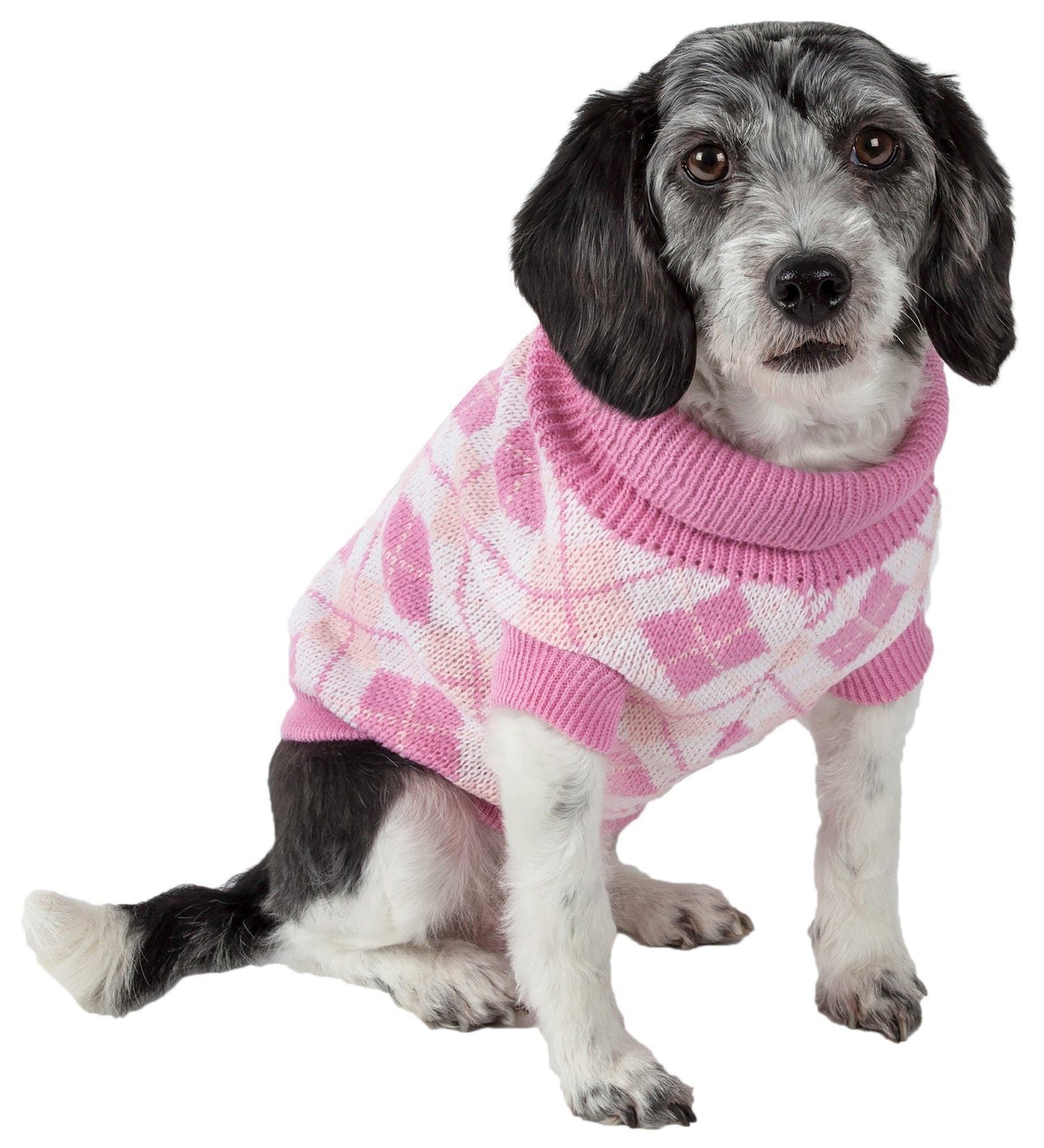 Pet Life 'Argyle Style' Ribbed Knitted Fashion Designer Dog Sweater