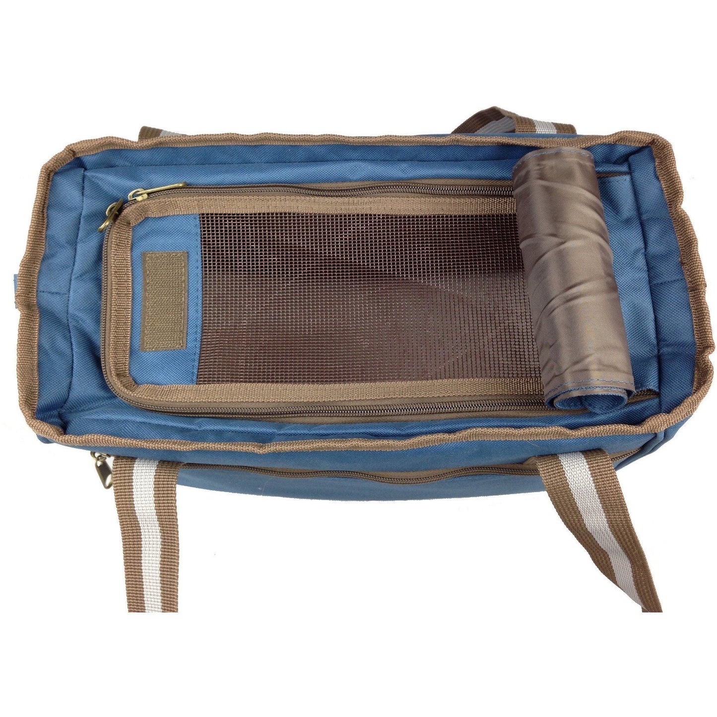 Pet Life Dual Snap Pocketed Fashion Designer Canvas Travel Pet Dog Carrier