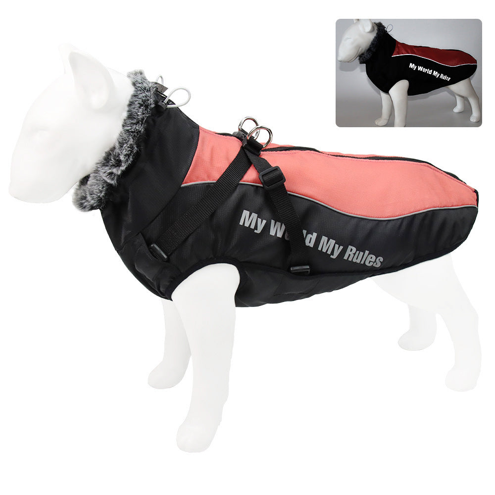 New Large Pet Warm Reflective Dog Thickened Coat Vest Jacket