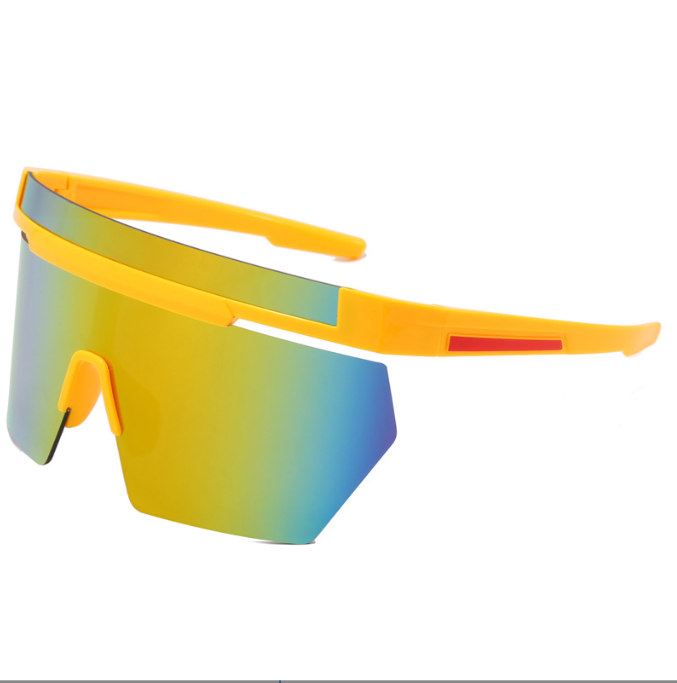Unisex large frame folding style sunglasses future style UV resistant for women men