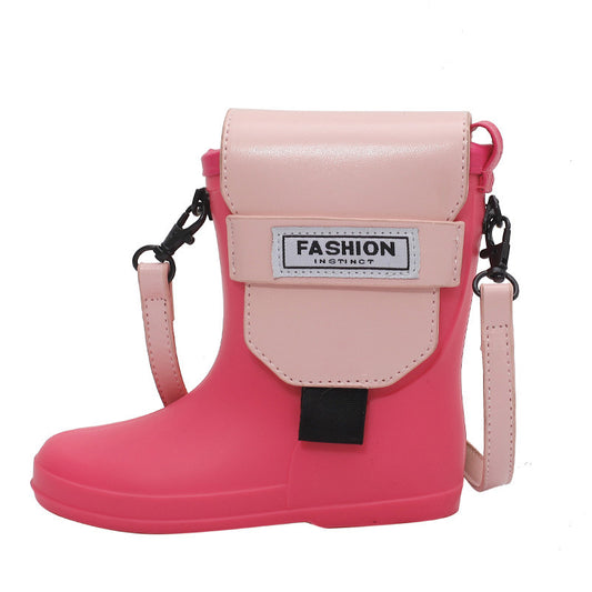 Rain Boot Silicone Texture One-shoulder Messenger Cell Phone Bag