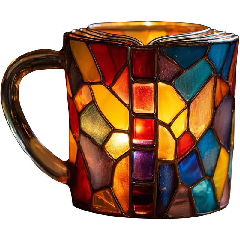 3D Painted Books Coffee Tea 11 oz Colorful Mug