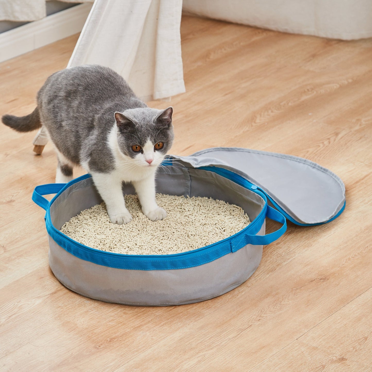 Porta Potty Litter Box for Traveling Kitties