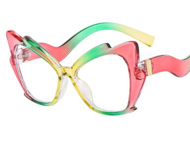 Personalized colorful cat-eye butterfly glasses