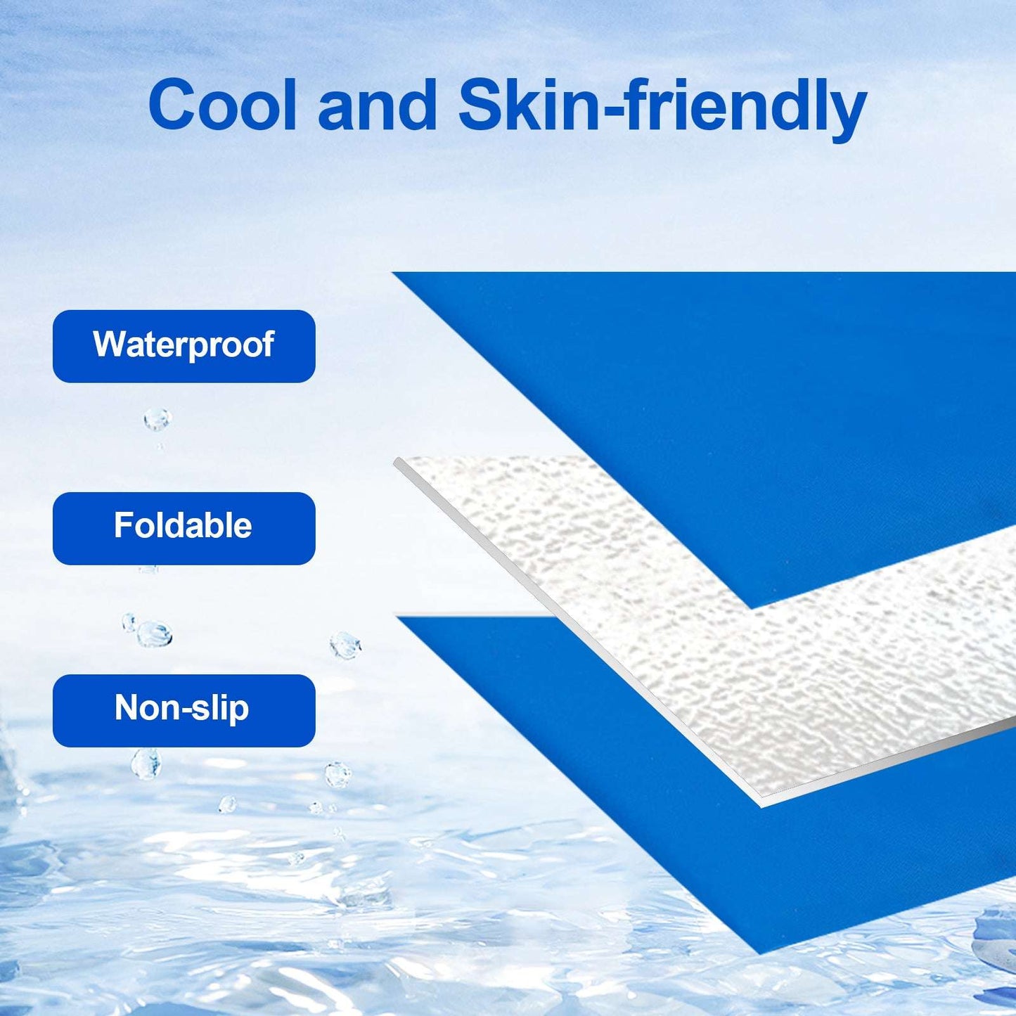 Pet Cooling Mat For Dogs And Cats, Pressure Activated Dog Cooling Pad, No Water Non-Toxic Gel