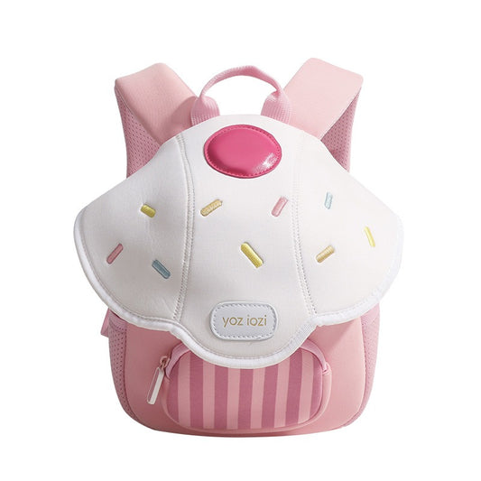 New Design Mini Cute Cupcake Mushroom Children Girl's Backpack