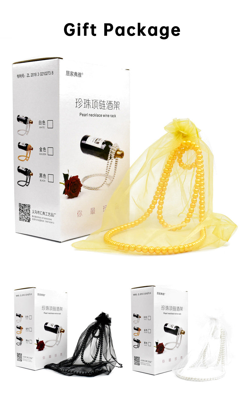 Pearl Necklace Stainless Steel Wine Champagne Rack