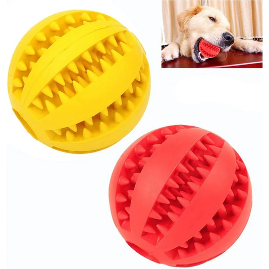Dog Treat Toy Ball, Dog Tooth Cleaning Toy, Interactive Dog Toys Pack of 2