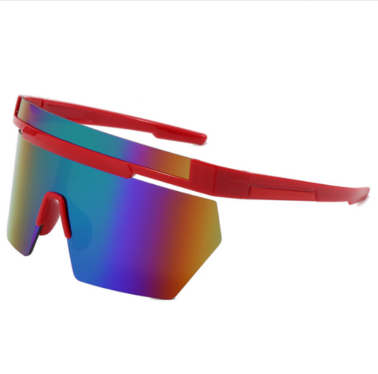 Unisex large frame folding style sunglasses future style UV resistant for women men