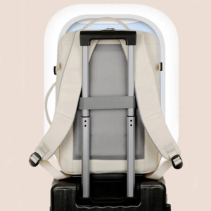 Large Capacity Backpack For Women Men Multiple Pockets And Zippers Computer Bags Business Travel Backpack