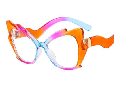 Personalized colorful cat-eye butterfly glasses