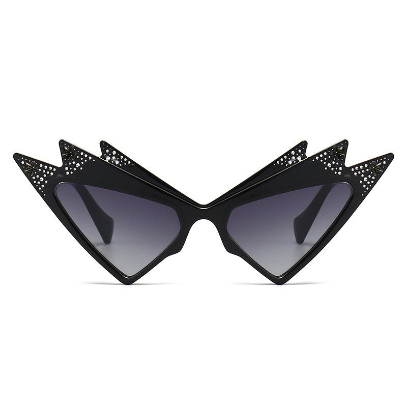 Butterfly Crystal Cat Eye Sunglasses Shades for Women