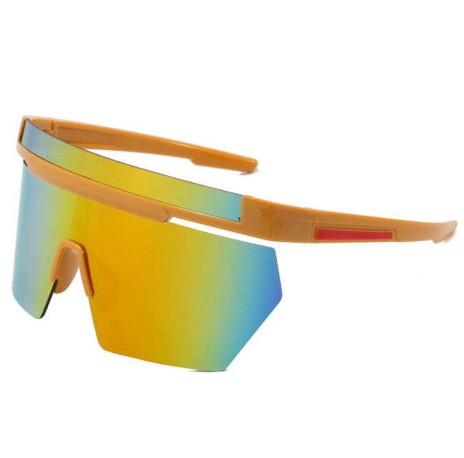 Unisex large frame folding style sunglasses future style UV resistant for women men
