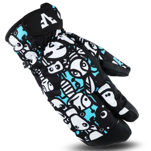 Men Women Kids Winter Warm Snowboarding Ski Gloves Snow Mittens Waterproof Cycling  S M L XL