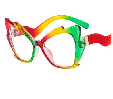Personalized colorful cat-eye butterfly glasses
