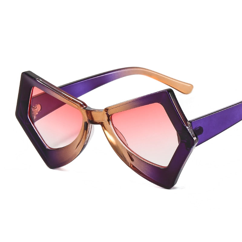 Trendy Sunglasses Women Men Punk Personality Colorful Eyeglasses