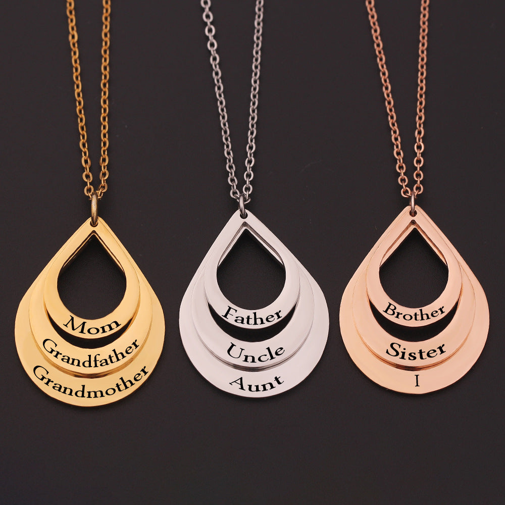 Custom Stainless Steel Name Necklace with 3 Colors