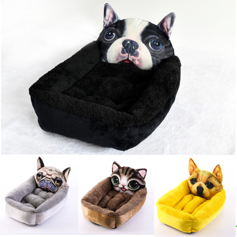 3D Cartoon Pet Shape Dog Cat House