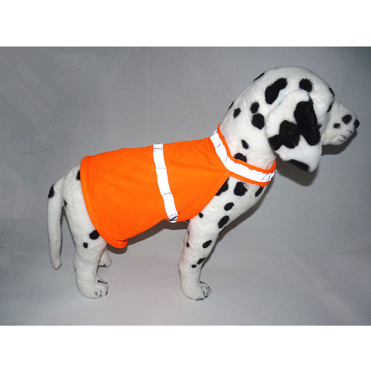 Fluorescent safety dog vest