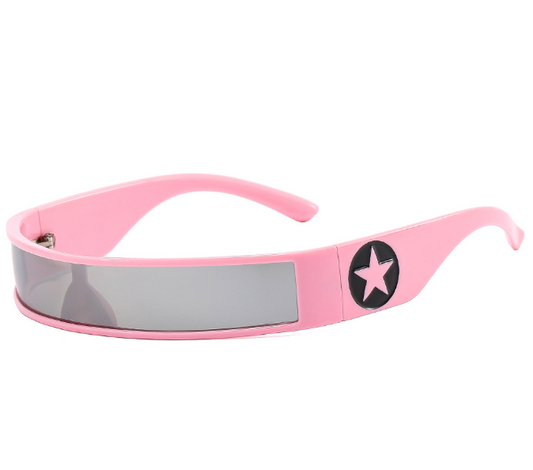 Unisex Millennium Spicy Girls Future Tech Rectangle Men and Women Personality Sunglasses
