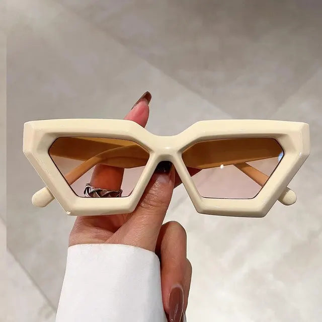 Women Vintage Cat Eye Square Retro Sunglasses