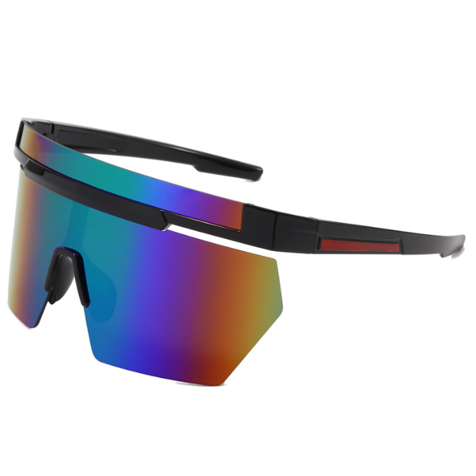 Unisex large frame folding style sunglasses future style UV resistant for women men
