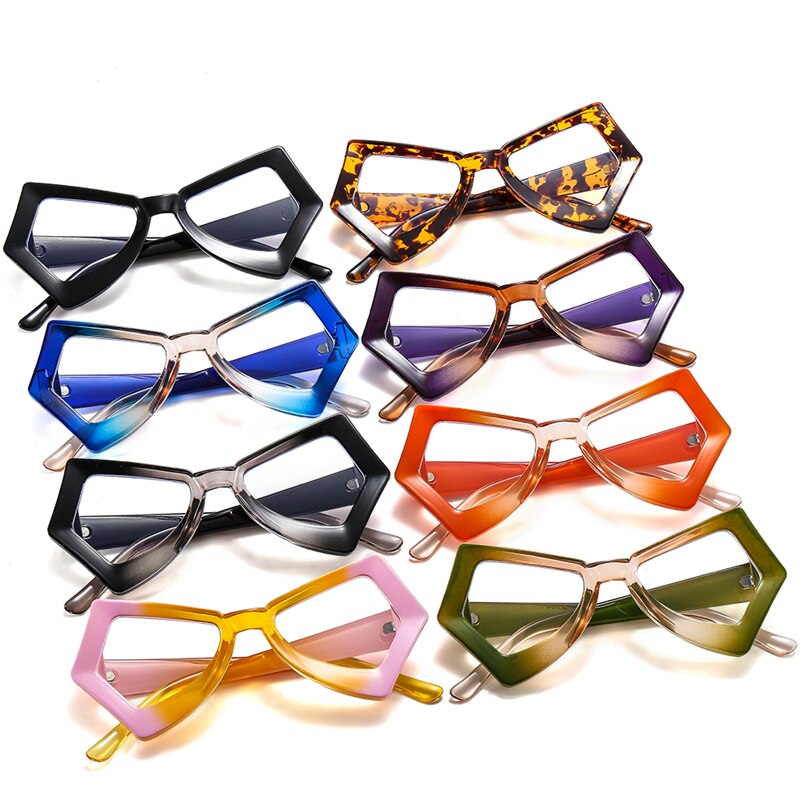 Trendy Sunglasses Women Men Punk Personality Colorful Eyeglasses