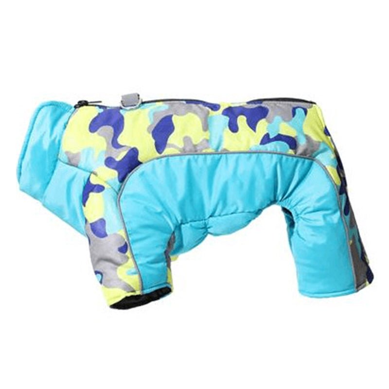Winter Warm Windproof Dog Jacket, Reflective Pet Coat with D-Ring for Small Medium Dogs, Cats, Bulldog, Pug