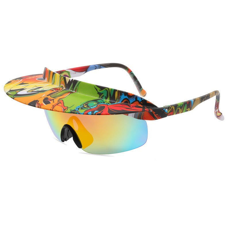 New Large Frame Cycling Glasses Men And Women Sunglasses