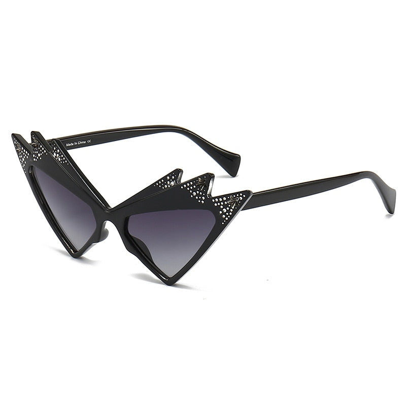 Butterfly Crystal Cat Eye Sunglasses Shades for Women