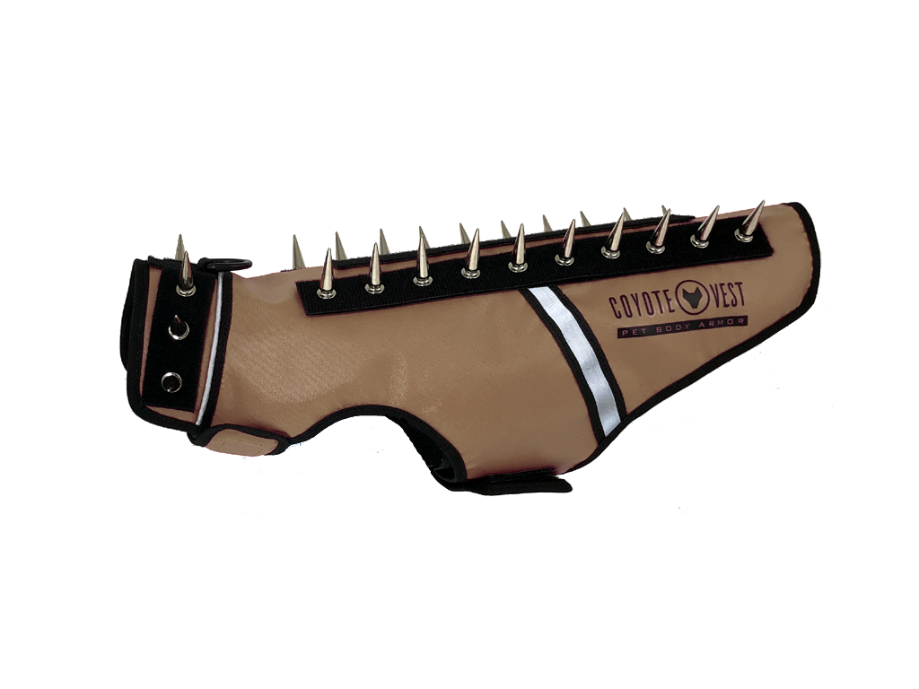SpikeVest helps protect your beloved dogs and puppies from being attacked, keeping your furry babies safe