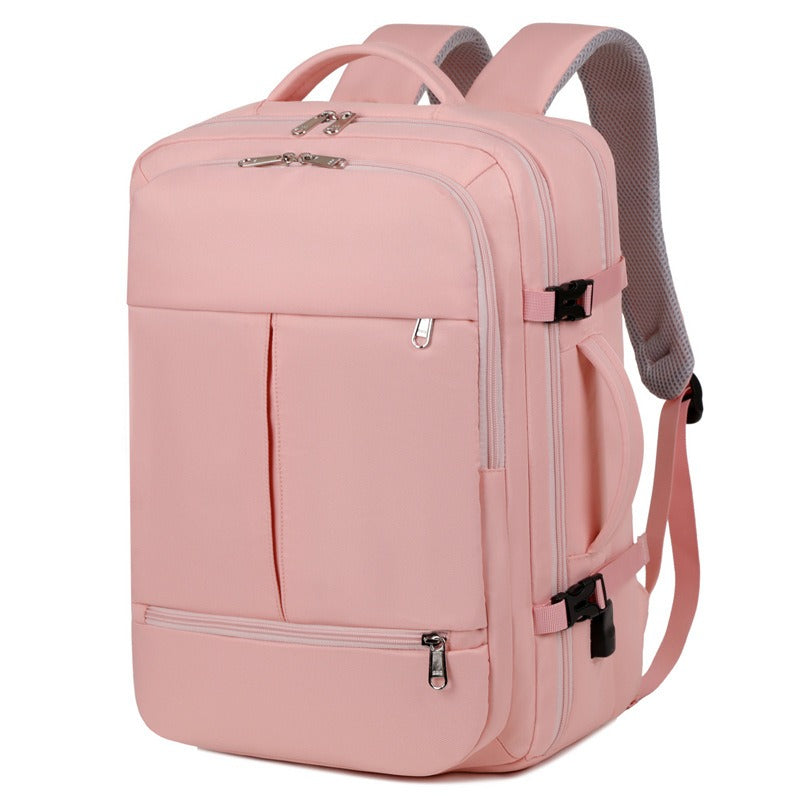Large Capacity Backpack For Women Men Multiple Pockets And Zippers Computer Bags Business Travel Backpack