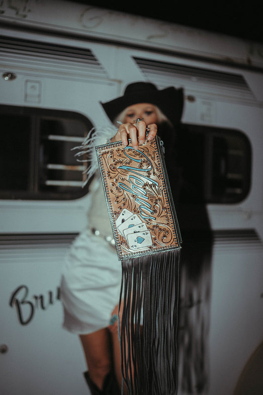 The Turquoise Vegas Clutch Wristlet by Beth Marie Exclusive