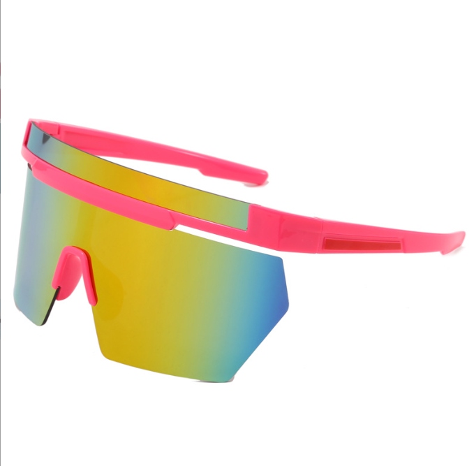 Unisex large frame folding style sunglasses future style UV resistant for women men