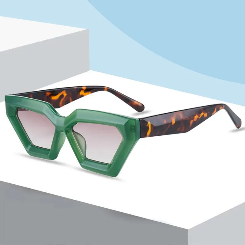 Women Vintage Cat Eye Square Retro Sunglasses