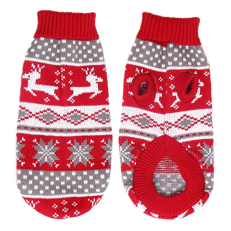 Warm Pet Knitted Winter Sweater for Small Medium Dogs