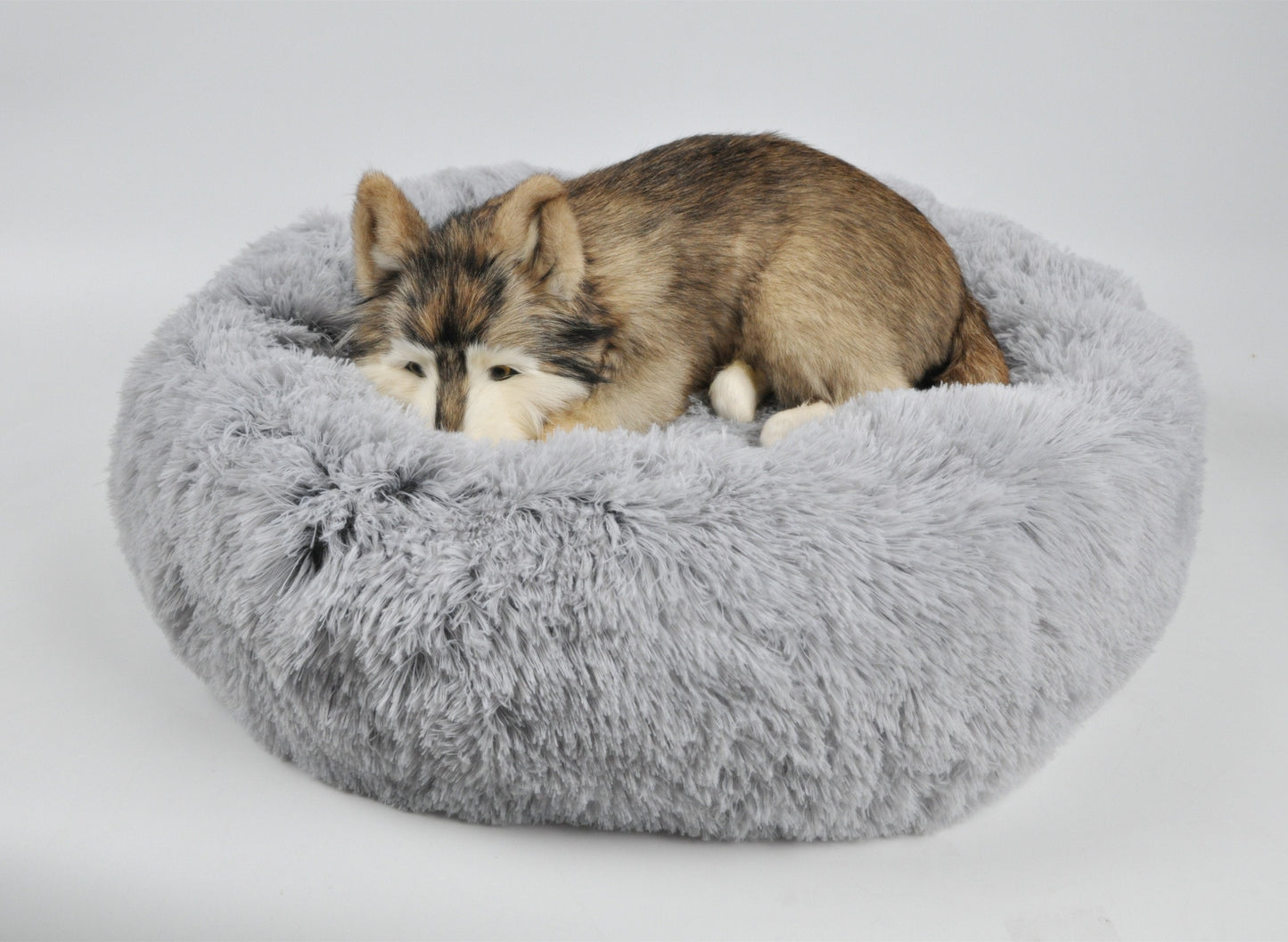 28" Ortho Plush® Pet Bed - Snowflake White Two Tone