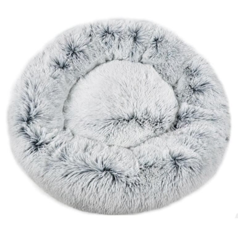 28" Ortho Plush® Pet Bed - Snowflake White Two Tone