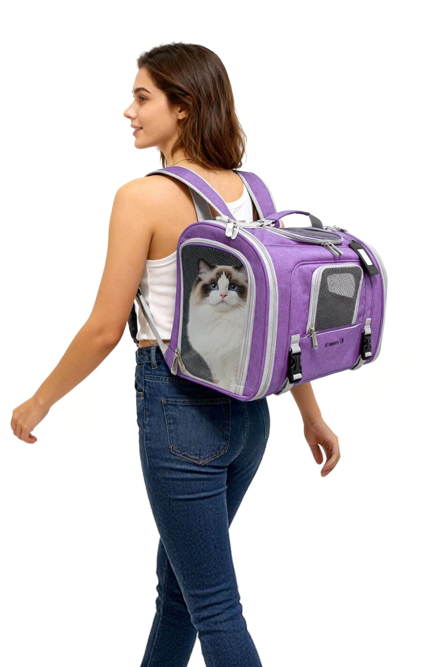 Monterey Series Airline Compliant Horizontal Backpack Pet Carrier
