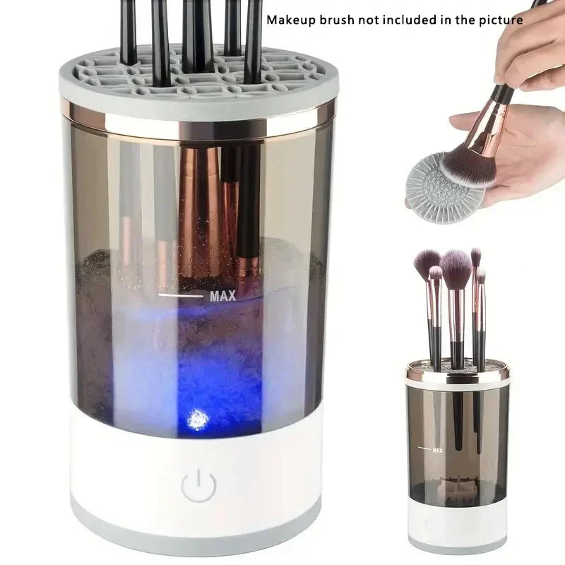 USB Electric Makeup Brush Cleaner - ON SALE - 3 In 1 Portable Drying Rack & Quick Dry Tool