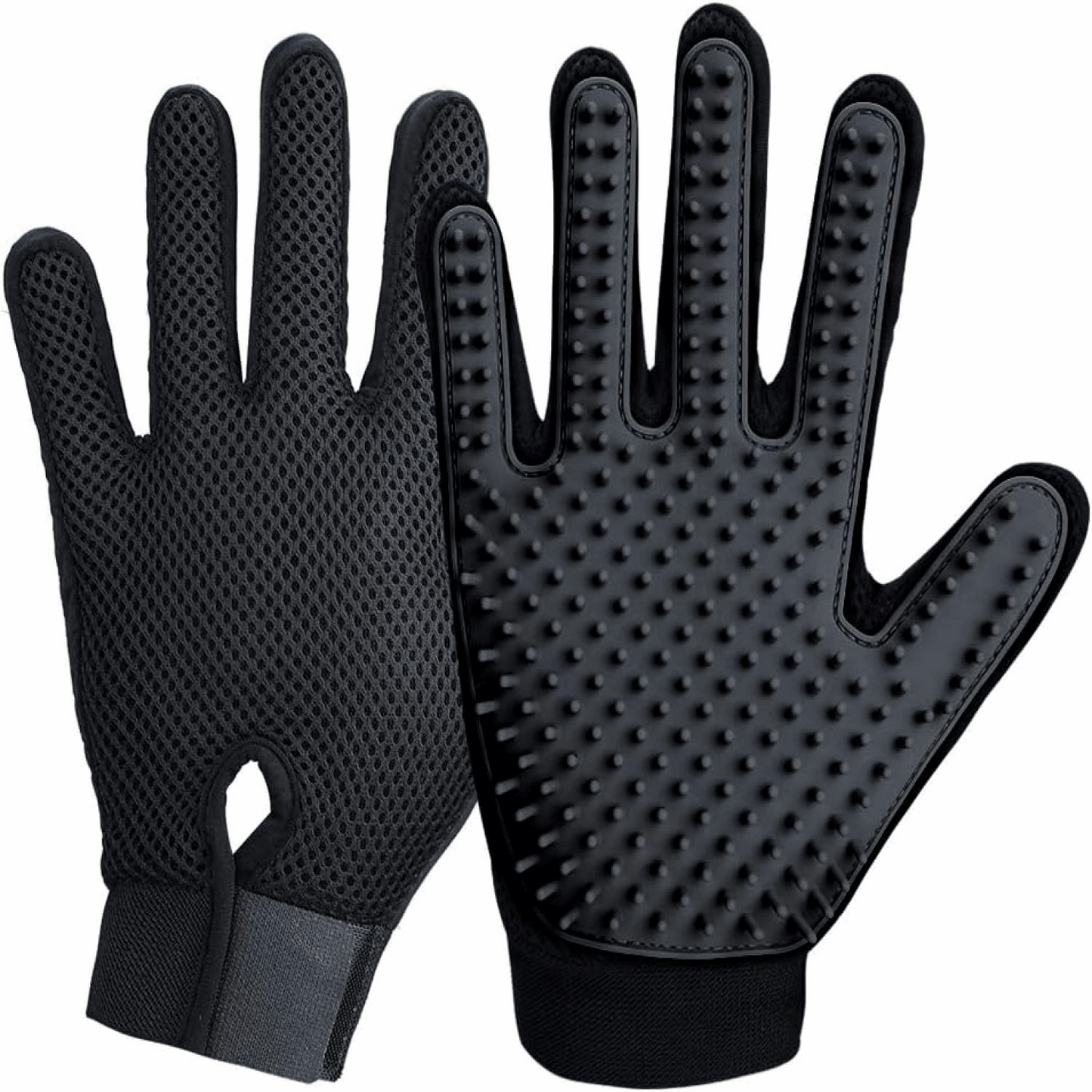 Upgrade Pet Grooming Gloves for Dogs, Cats, Rabbits & Horses with Long and Short Hair, Pets Hair Remover Mittens - 1 Pair