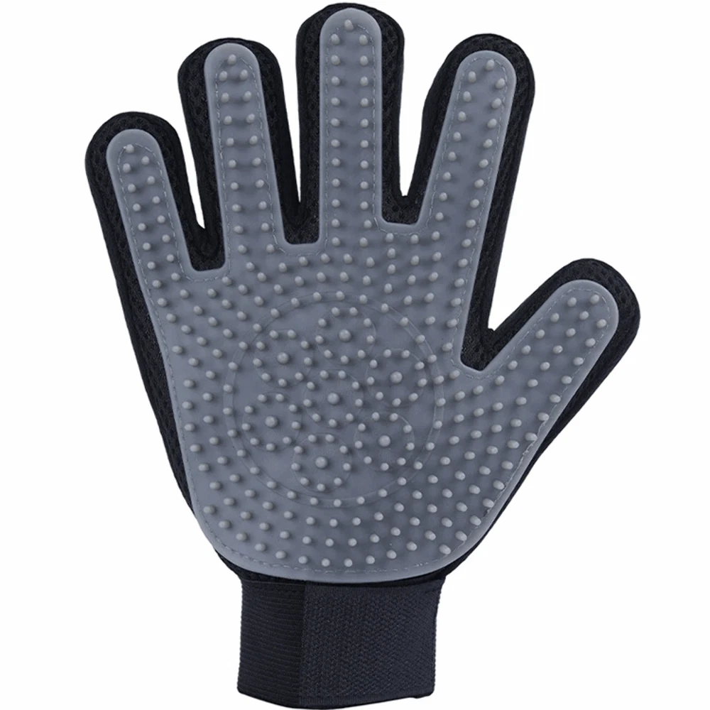 2 PC Pet Cat Dog Hair Removal Brush & Glove Bundle Set